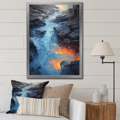 " Wild Blue Lava River In Iceland I "