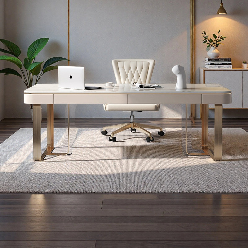 Bureau d'étude de style luxueux, H 29,53 po x l 70,87 po x P 27,56 po