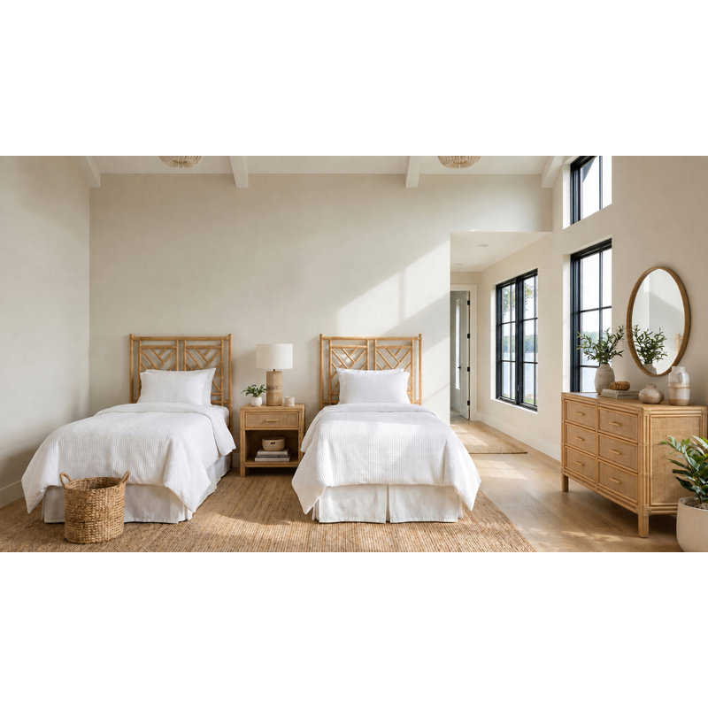 Chippendale Open-Frame Headboard, Twin, Natural