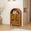 Armoire compacte en porcelaine noyer