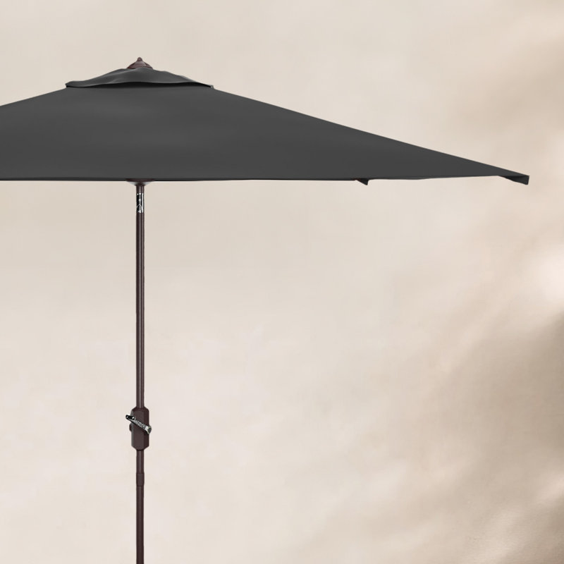Parasol de marché carré 90 po Lealia, Noir