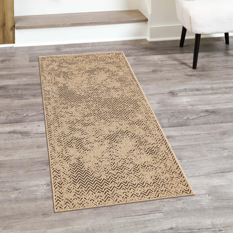 Geometric Indoor Rug, Runner 2'7" x 12'