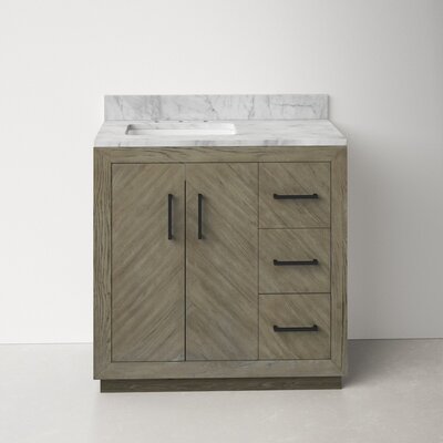 Kimball 36"" W x 22"" D x 36"" H Single Bathroom Vanity Set -  AllModern, 21941D3CA2594132B19F7DCD6219CF46