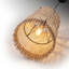Luminaire suspendu ajustable en macramé Artisan