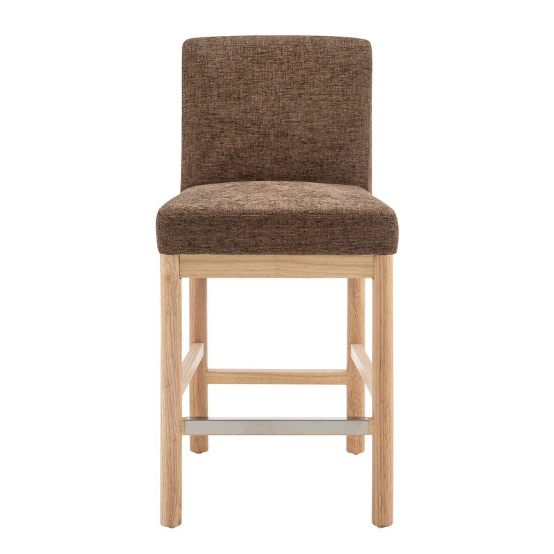 Rei Upholstered Counter Stool, Brown