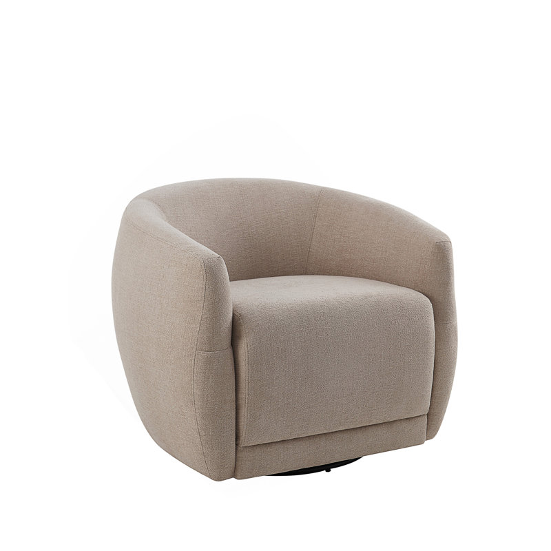 Chaise pivotante à 360 degrés, Tissu blanc cassé