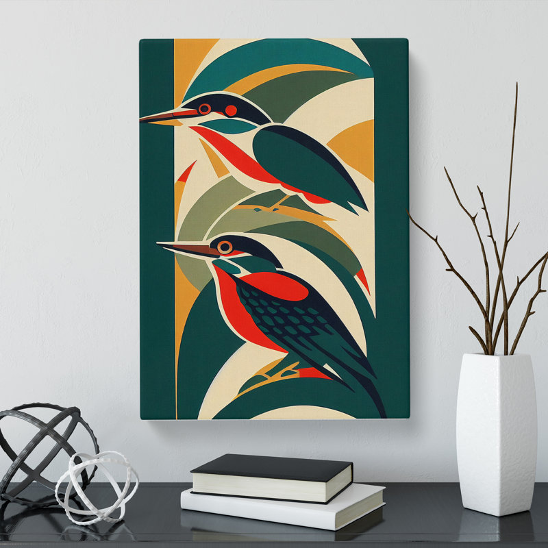 Perei Kingfisher Deco Vol.3 - Wrapped Canvas, 50cm H x 35cm W x 3cm D