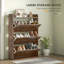 Armoire à chaussures étroite Grain de bois-1418611311