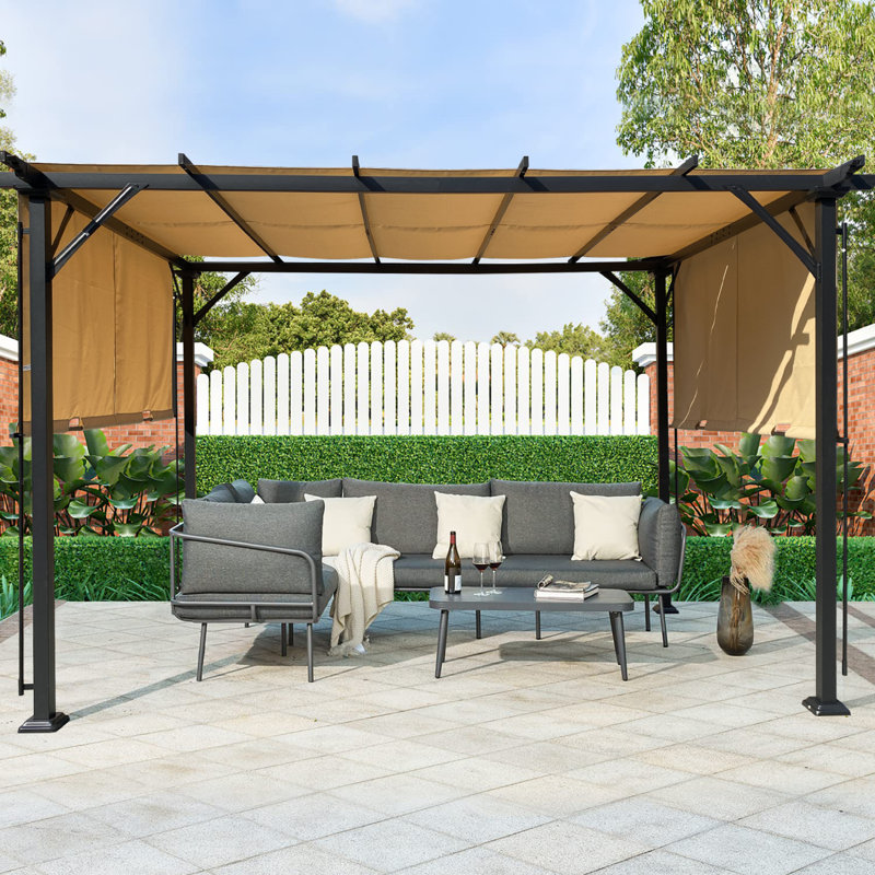 Extérieur 12 pi L 9 pi. D Pavillon de jardin en acier
