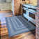 Damell Braided Non-Shedding Reversible Jute Blue Rug