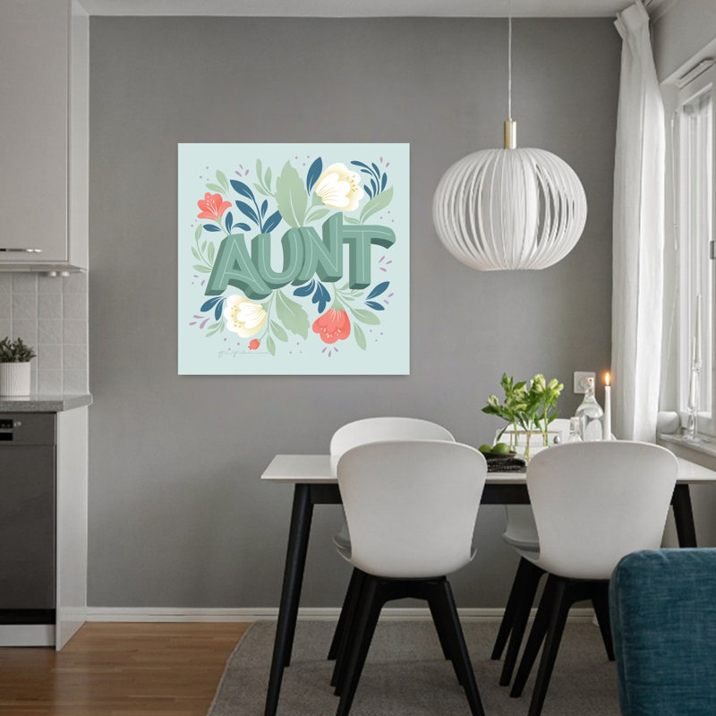 Tante, art floral contemporain, H 32 po x l 32 po