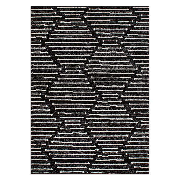 Boho Stripe Design Area Rug