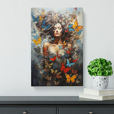 Butterfly Contemporary No.2 - Wrapped Canvas