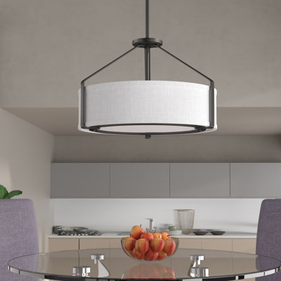 Lustre tambour unique à 4 lumières Seawell