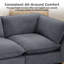 Canapé modulaire avec repose-pieds 31,5 po Annamaria-405591215
