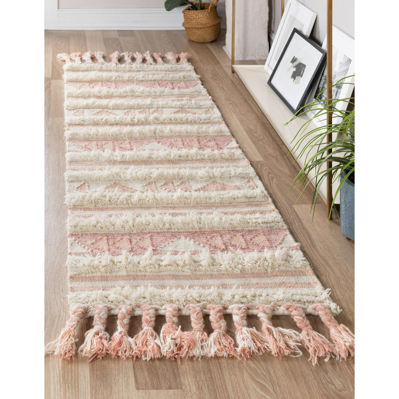 Annunciata Hand Tufted Wool Moroccan Indoor Rug, Runner 2'2" x 8'2"