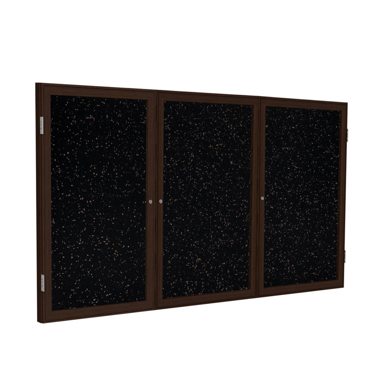 Enclosed Recycled Rubber Bulletin Boards Enclosed Cabinet Rubber Bulletin Board
