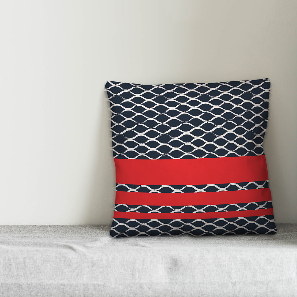 Designs Direct Creative Group Nautical Fishnet Throw Pillow | Wayfair