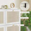 Narrow Shoe Cabinet with 4 Flip Drawers for Entryway Hallway White