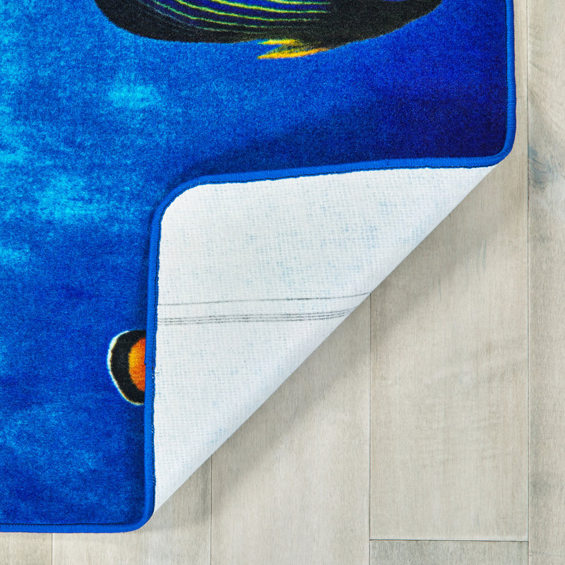 Tapis bleu / vert, Rectangle 6 pi x 9 pi