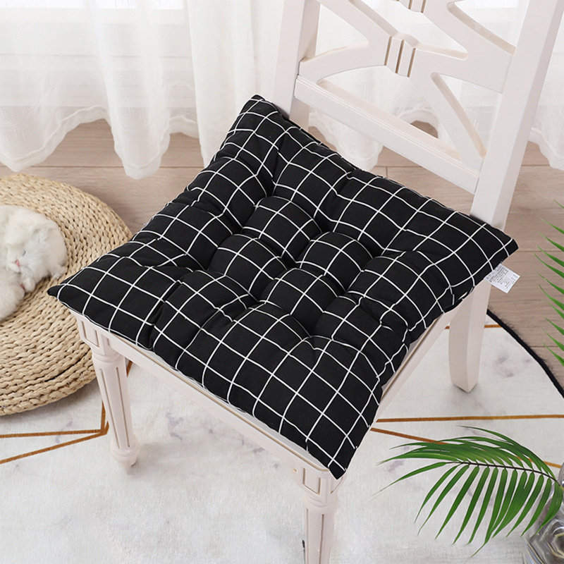 Coussins de chaise pour chaises de salle à manger / de cuisine / d'intérieur Coussins de siège capitonnés avec attaches, C