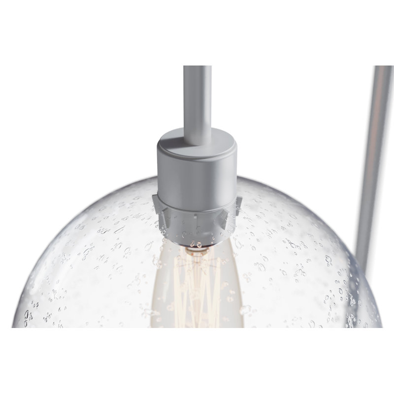 Anthony 61'' Arched Floor Lamp, Glossy White