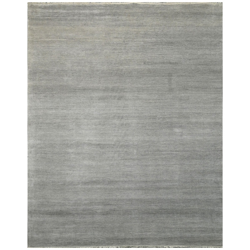 One-of-a-Kind Rectangle 12' x 15' Area Rug in Ivory/Gray/Dark Gray