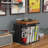 Record Player Stand, 3-compartment Record Holder With Vinyl Storage, Up To 80-100 Albums,-128779947