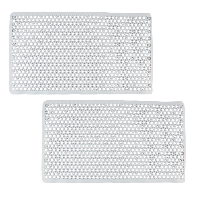 Tapis pour salle de bain Jorun, Blanc