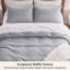 Ensemble de housse de couette à tissage gaufré 100% coton Essential Collection-109512983-106246736