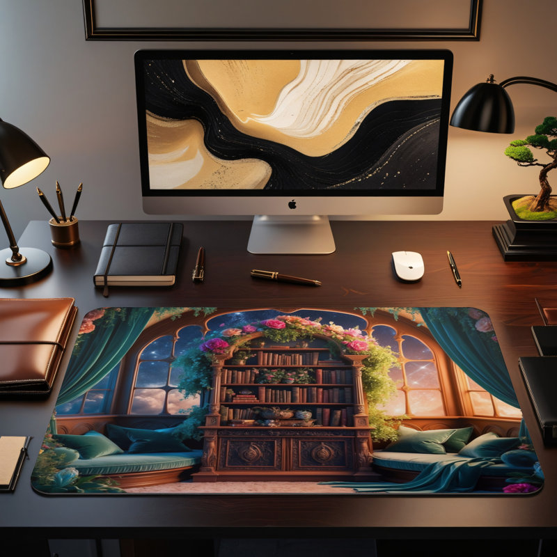 Polyester Desk Pad, 31.5x15.5