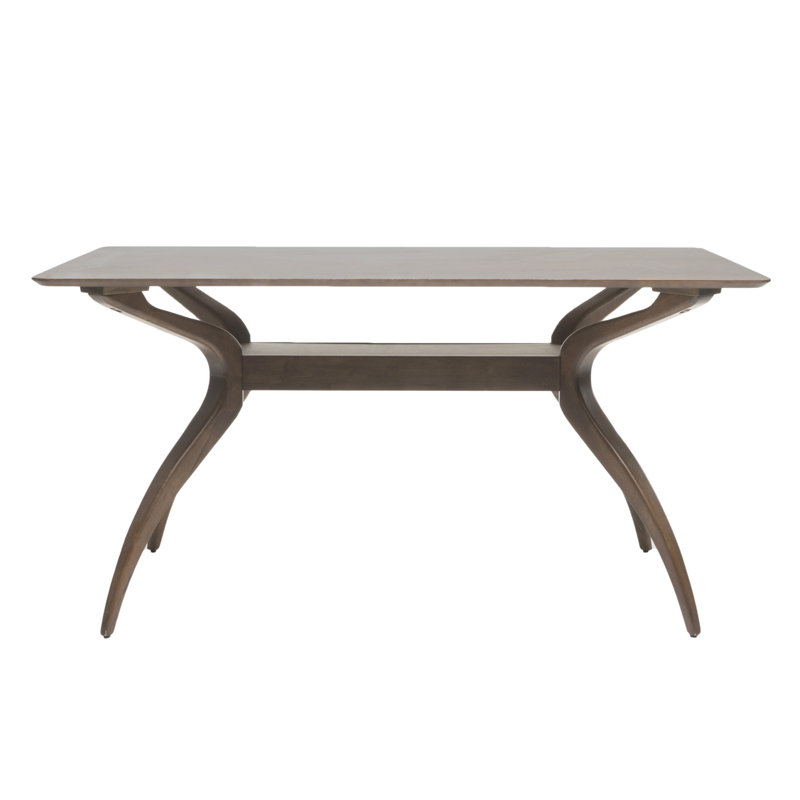 Blakeslee Solid Wood Base Dining Table, Natural Walnut