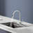 Pull Down Single Handle  Kitchen sink Faucet in brushed nickel