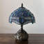 Mini lampe de table Tiffany Simonetti avec libellule en verre coloré à base de libellule bleue l 10 po x P 10 po x H 14 po *-314957552