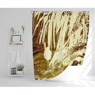 Pretty Bird Designer Shower Curtain