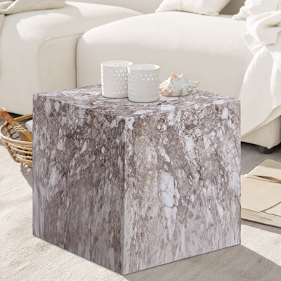Piazza Geffrey Finished Concrete Indoor/Outdoor End Table