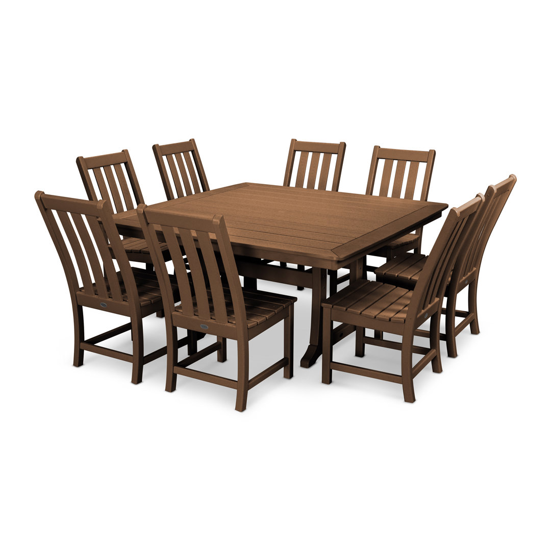 Vineyard 9-Piece Dining Set Winston Porter 