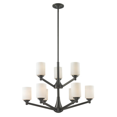 Lustre à niveaux ombrés 9 lumières Seeber