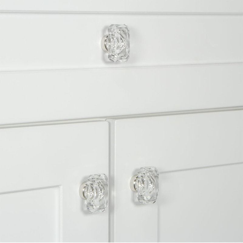 Baguette Cabinet Knob, Polished Nickel