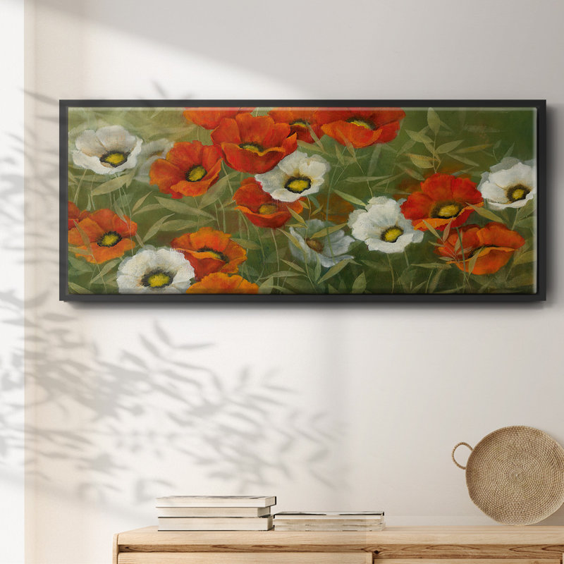«Poppy Symphony», toile encadrée, H 20 po x l 50 po