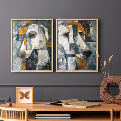 ANIMALS Series CXIX - reproduction encadrée de qualité supérieure - prête à être accrochée - aucun clou requis - aucun clou requis