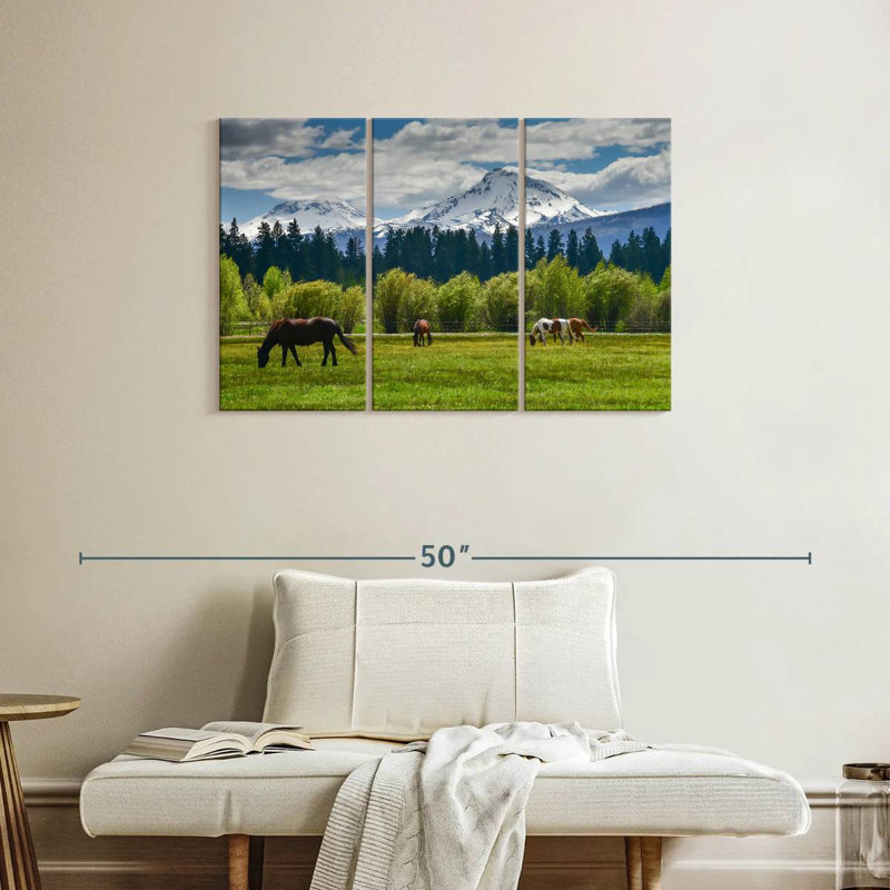 Alvord Cascade Range Horses, 24" H x 38" W