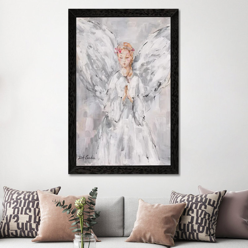 Heavenly by Debi Coules - Painting on Canvas, Black Framed, 66.04 cm H x 45.72 cm W