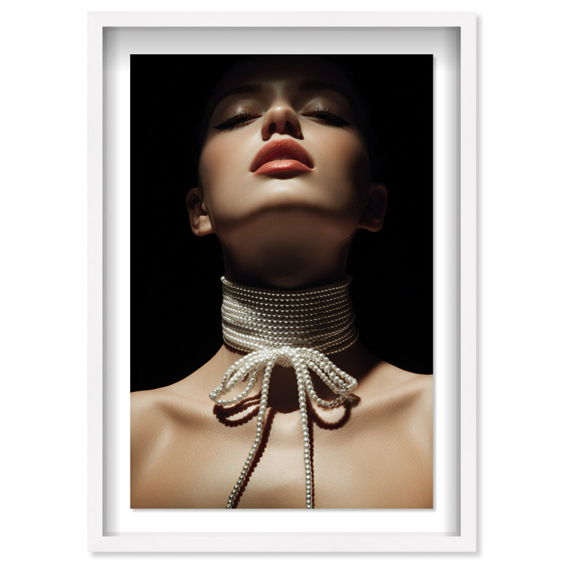 Pearl Constellation Print by Oliver Gal, 25.5"H x 17.5"W, White Shadowbox