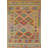 Reversible Wool Kilim Area Rug 5x7