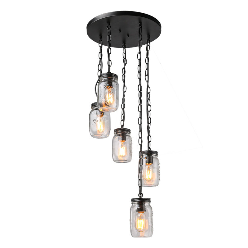 Christopherson 5 - Light Black Cluster Pendant