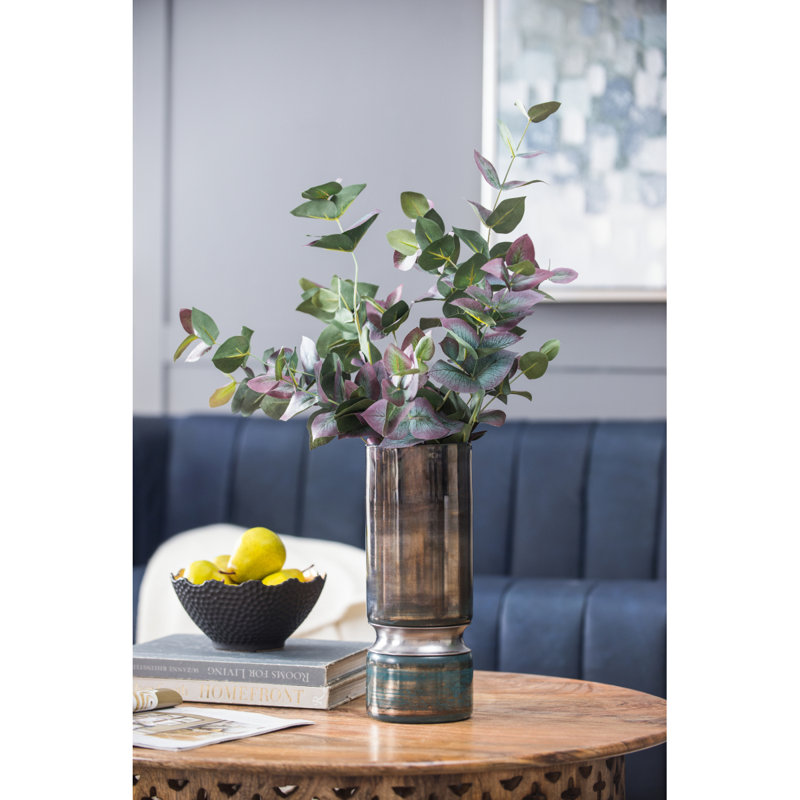 Vase en verre D4,7 x 10,6 po, H 10,6 po x l 4,7 po x P 4,7 po