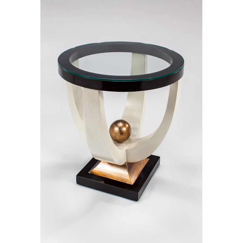 Glass Top End Table