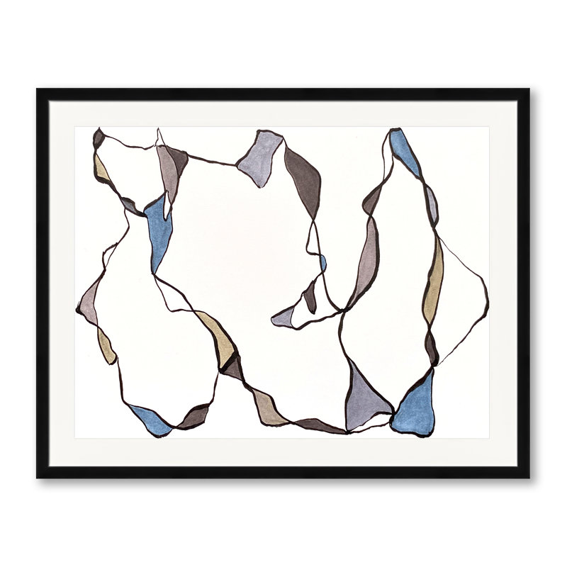 Musing Series 1.3 Print by Susan Arthur, Black Framed Paper, 25.25" H x 31.25" W