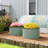 Steel Raised Beds for Garden Set of 2, Green-770617166-770617152